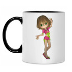 Кружка двухцветная