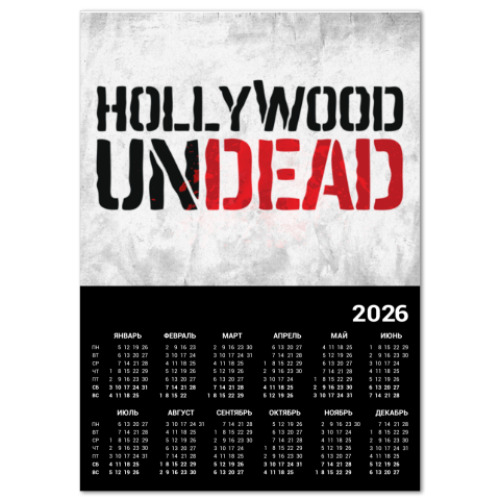 Календарь Hollywood Undead
