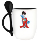 Кружка с ложкой