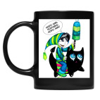 Кружка цветная UV-DTF