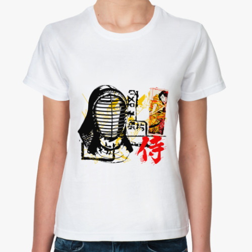 Классическая футболка с принтом Kendo