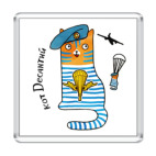 Кот десантник  и парашют