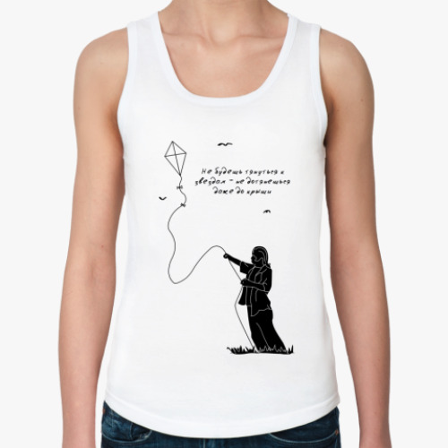 Женская майка с принтом Воздушный змей