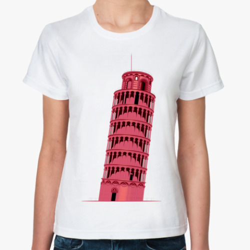 Классическая футболка с принтом  футболка