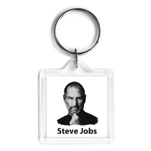 Брелок с принтом   Steve Jobs