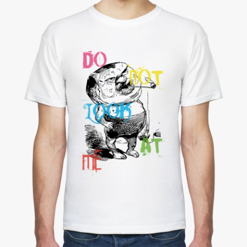 Футболка с принтом DO NOT LOOK AT ME