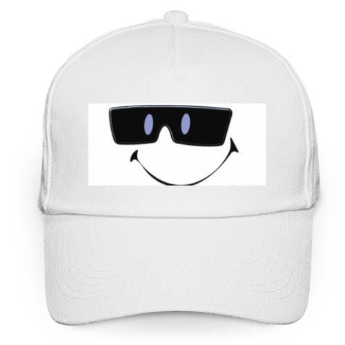 Кепка бейсболка с принтом  смайл