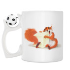 Кружка с футбольным мячиком