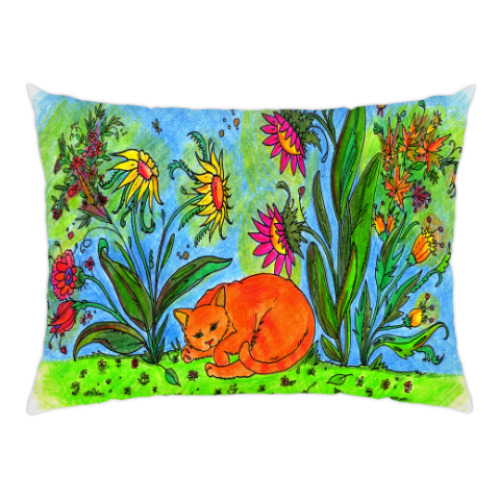 Подушка с принтом Летний сон