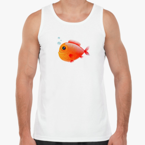 Майка с принтом Довольная рыба