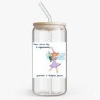 Банка с бамбуковой крышкой