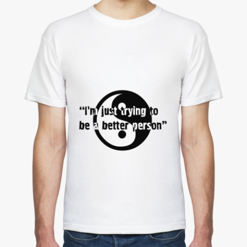 Футболка с принтом Trying to be