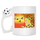 Кружка с футбольным мячиком