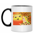 Кружка двухцветная