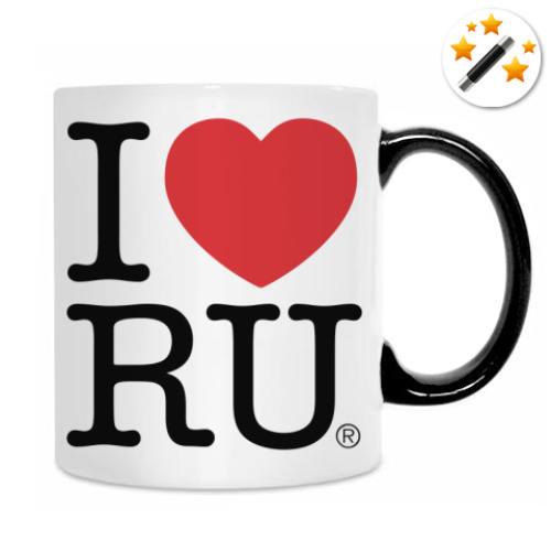 Кружка-хамелеон Я люблю Россию