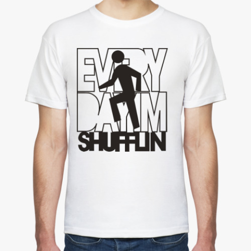 Футболка с принтом  shufflin