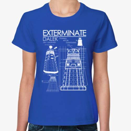 Женская футболка Dalek plan