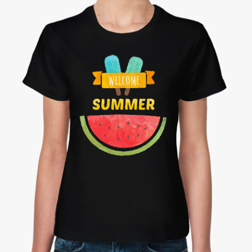 Женская футболка Лето. Welcome Summer