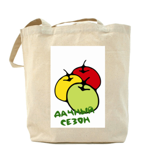 Сумка шоппер с принтом Дачный сезон