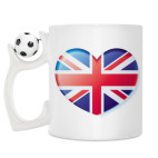 Кружка с футбольным мячиком