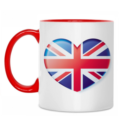 Кружка с принтом union jack