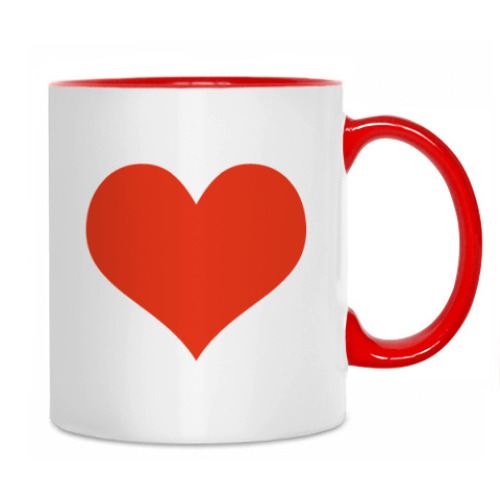 Кружка с принтом Сердце