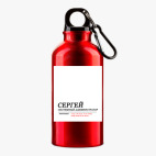 Металлическая бутылка 400 мл UV-DTF