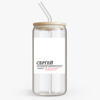 Банка с бамбуковой крышкой