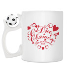 Кружка с футбольным мячиком