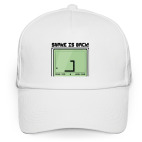 Кепка / бейсболка, белая (печать) Ретро-принт SNAKE IS BACK!