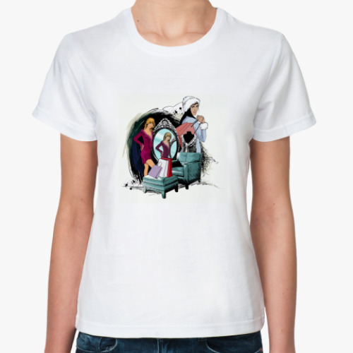 Классическая футболка с принтом Шопоголик