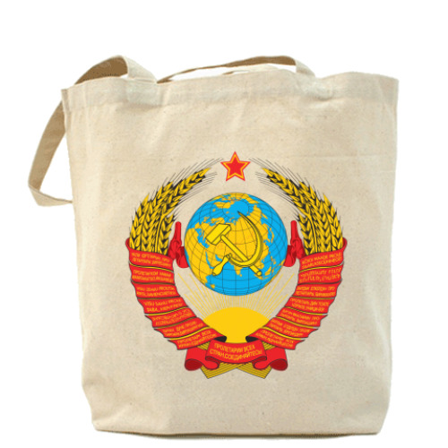 Сумка шоппер с принтом СССР