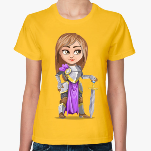 Женская футболка Воительница
