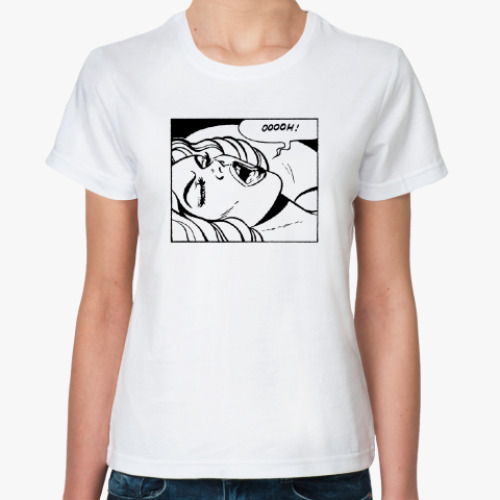 Классическая футболка с принтом OH!