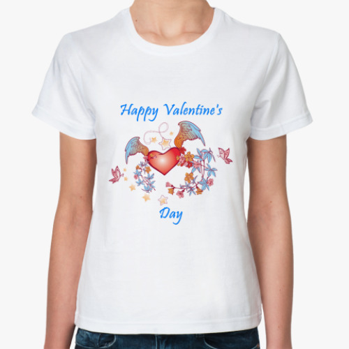 Классическая футболка С Днем Св.Валентина