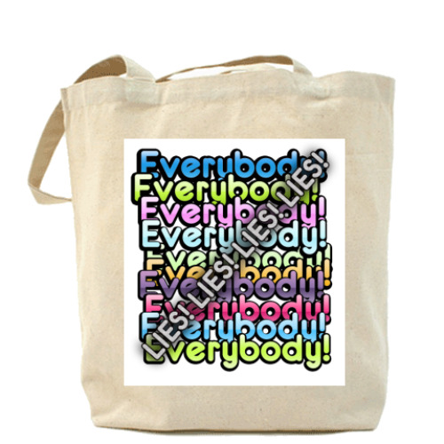 Сумка шоппер с принтом 'Lies'