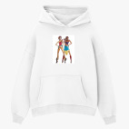 Толстовка худи оверсайз