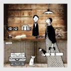 Постер 40 х 40 см Hotel