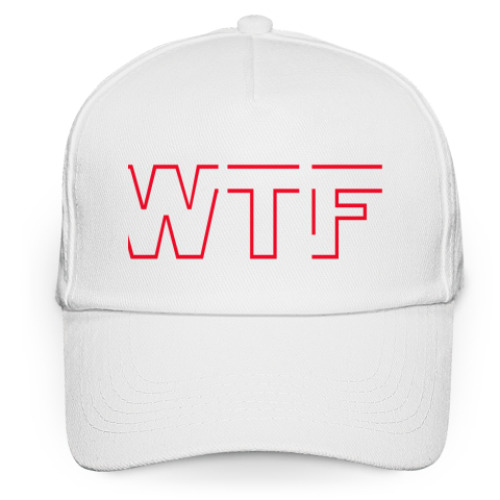 Кепка бейсболка с принтом WTF