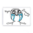 Магнит 7,5 x 5,1 см Иди обниму, мем