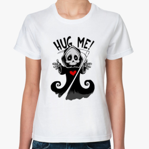Классическая футболка Hug Me, Обними Меня