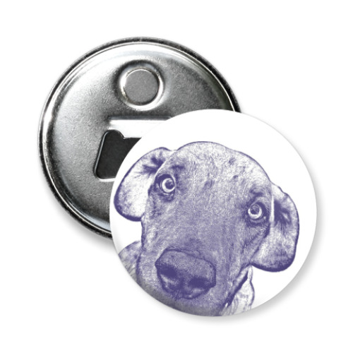 Магнит-открывашка с принтом Dog