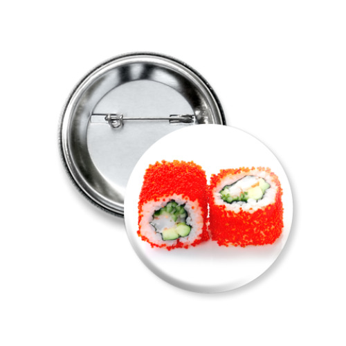Значок 37мм с принтом Суши