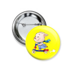 Хрюндель на самокате