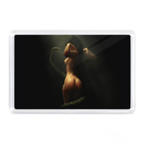 Магнит Девушка и змея