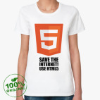 Женская футболка органик