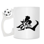 Кружка с футбольным мячиком