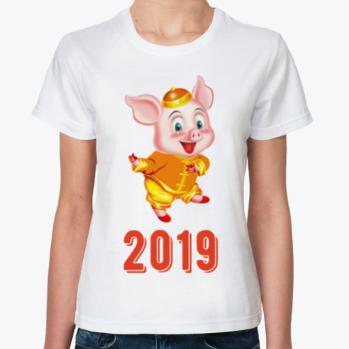 Классическая футболка Happy Piggy Year