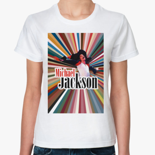 Классическая футболка с принтом  Jackson