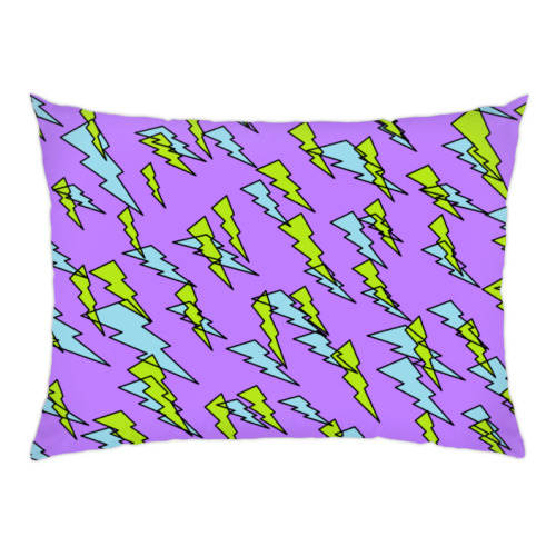 Подушка с принтом "Молния"